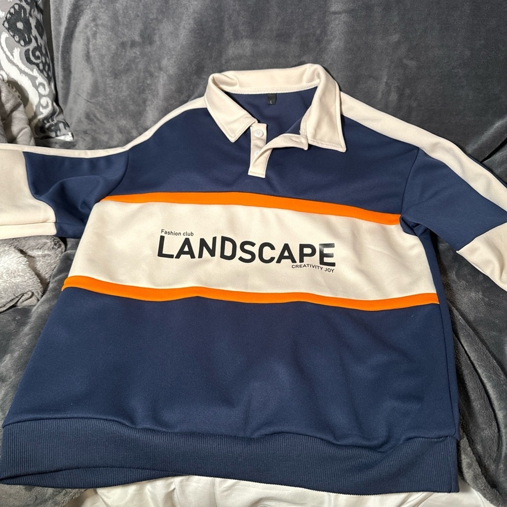 Landscape men’s pullover golf/polo sweater size Large